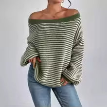 Women's Sweater Oversized Long Sleeve Knit Pullover Top with Soft Stretchy