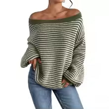 Women's Sweater Oversized Long Sleeve Knit Pullover Top with Soft Stretchy