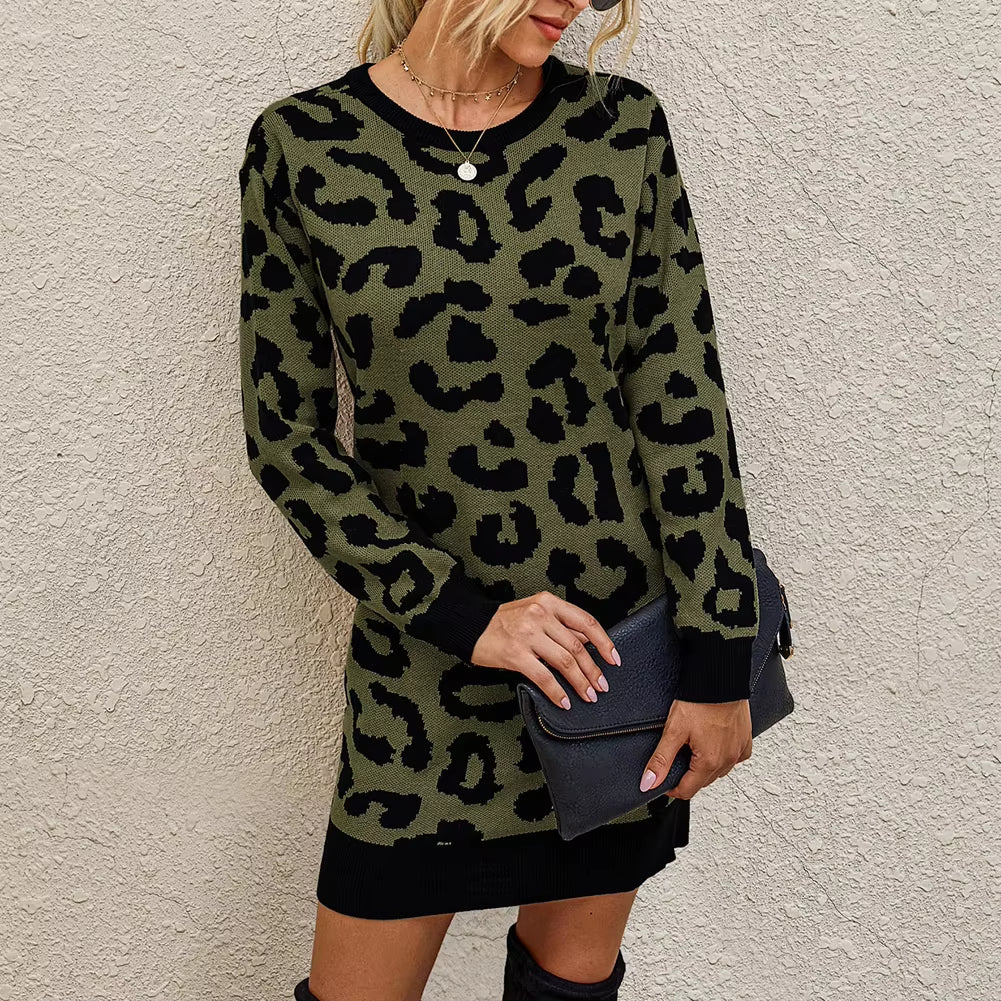 Women Winter Top Long Sleeve Mini Bodycon Sweater