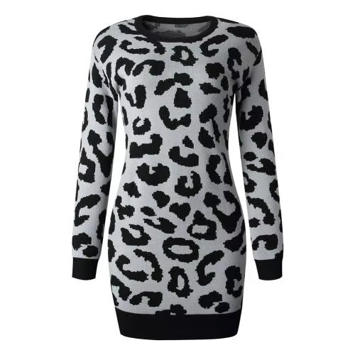 Women Winter Top Long Sleeve Mini Bodycon Sweater