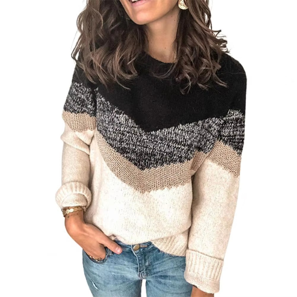 Women Sweater Long Sleeve Knitted Sweater