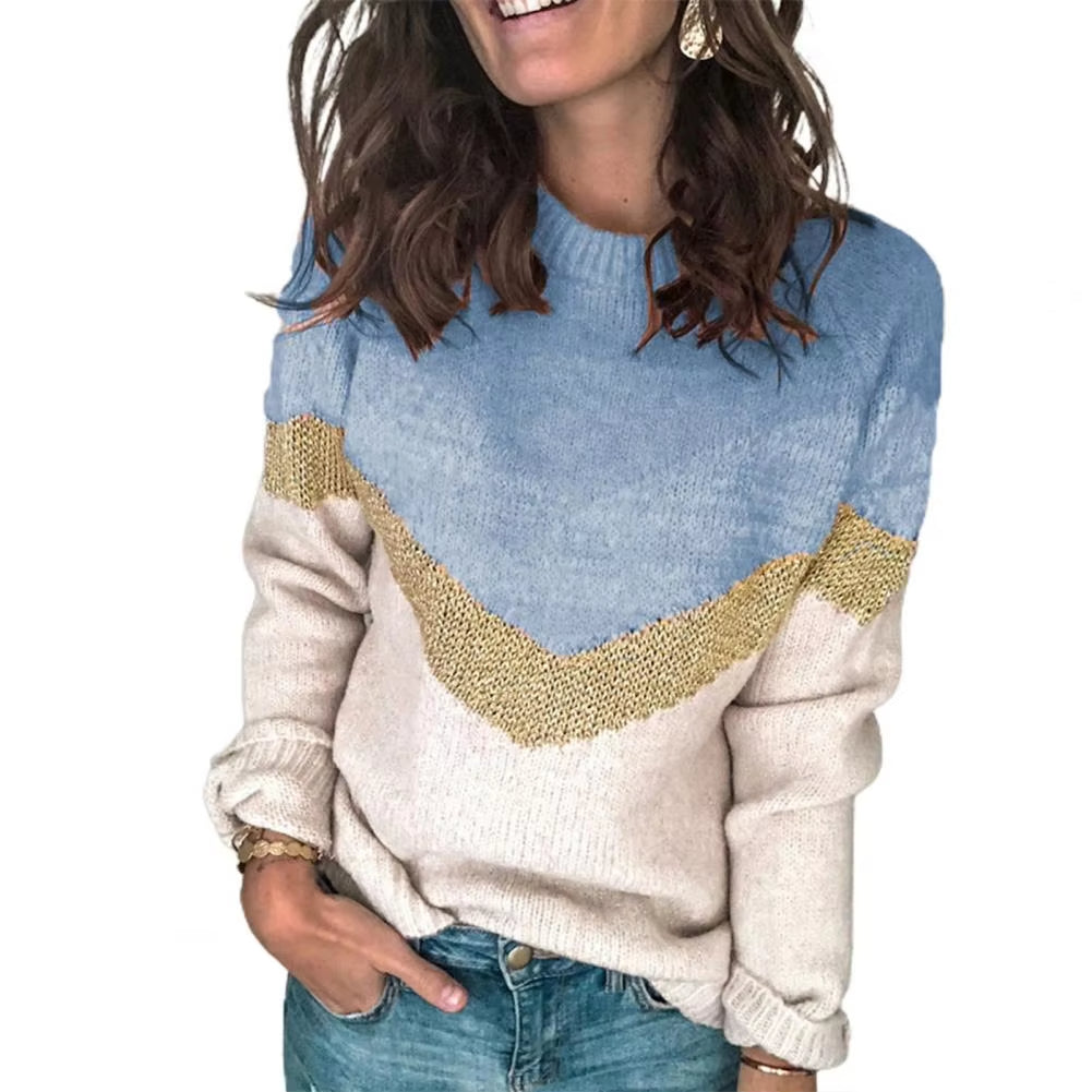 Women Sweater Long Sleeve Knitted Sweater