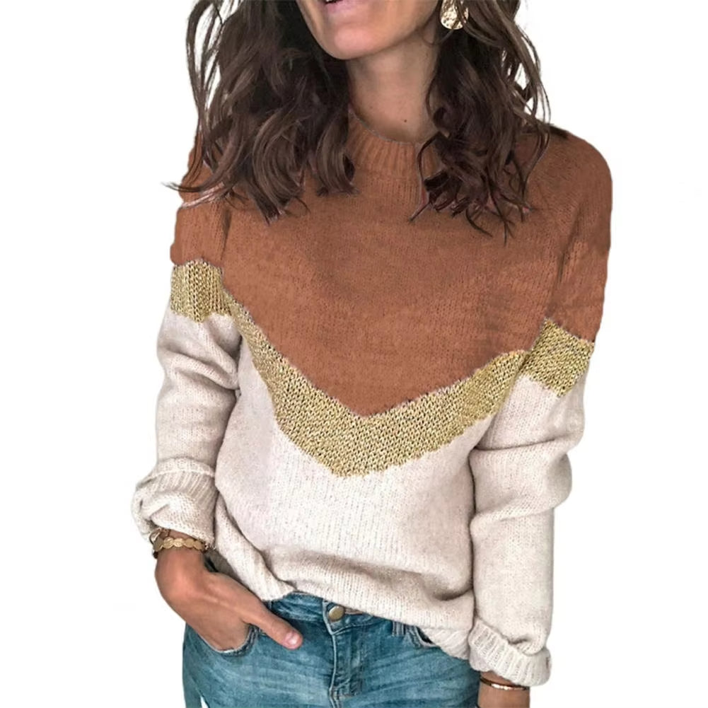 Women Sweater Long Sleeve Knitted Sweater