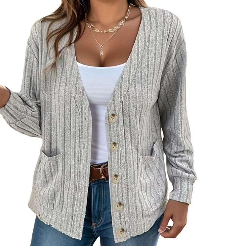 Women Casual Jacket Women Fall Coat Stylish Women's Knitted Cardigan Coat