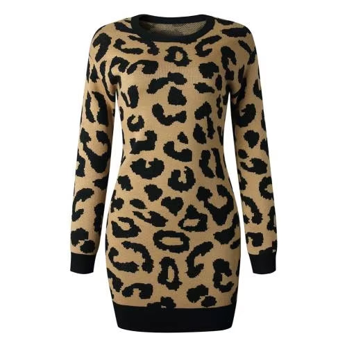 Women Winter Top Long Sleeve Mini Bodycon Sweater