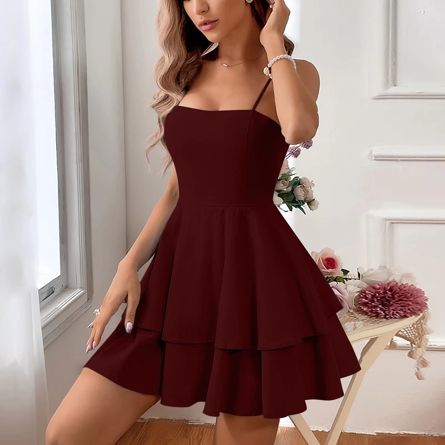 New Sexy Cake Dress Women'S Trendy Suspender Dress